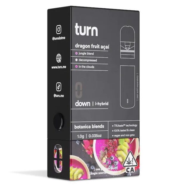 TURN DISPOSABLE | Dragon Fruit Açaí (i-hybrid) – 1G Pod