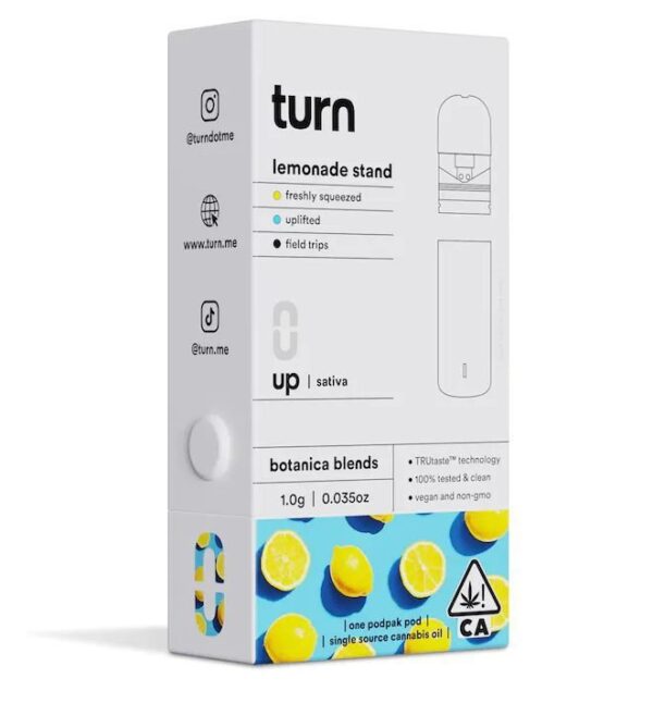 TURN DISPOSABLE | Lemonade Stand (sativa) – 1G Pod