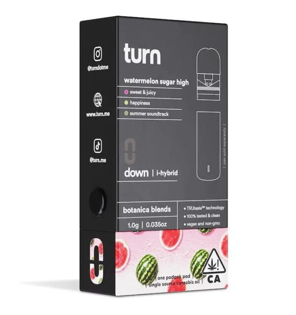 TURN DISPOSABLE | Watermelon Sugar High (i-hybrid) – 1G Pod